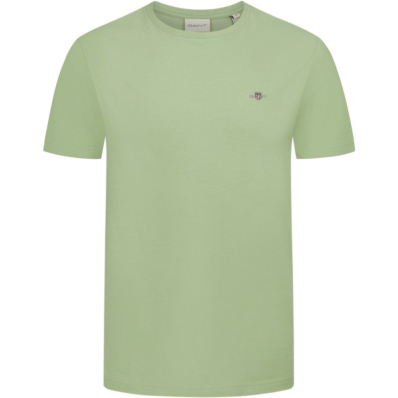 Gant T-Shirt mit Label-Stickerei, Regular Fit