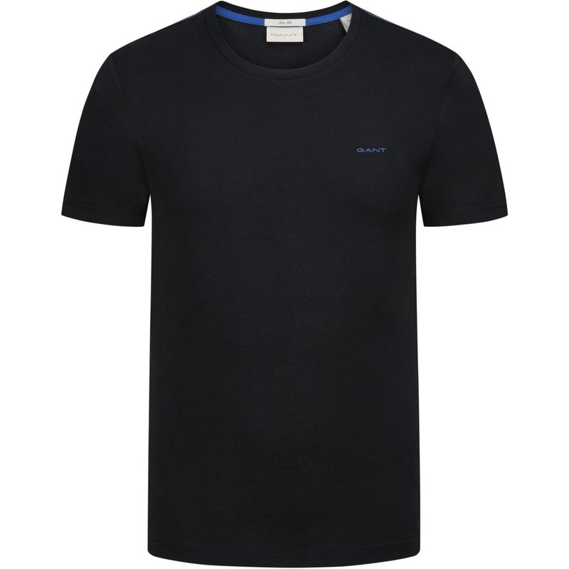 Gant T-Shirt mit kontrastierender Label-Stickerei