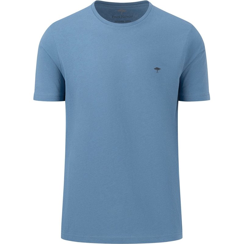 Fynch-Hatton T-Shirt aus Baumwolle mit gummiertem Logo