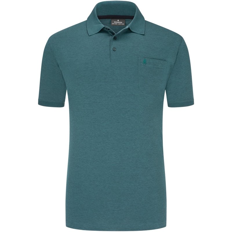 Ragman Pflegeleichtes Poloshirt mit glatter Micropima-Baumwolle