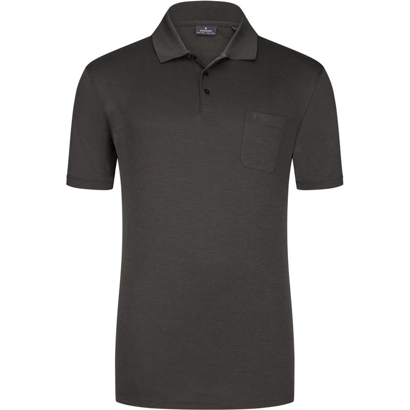 Ragman Pflegeleichtes Poloshirt mit glatter Micropima-Baumwolle