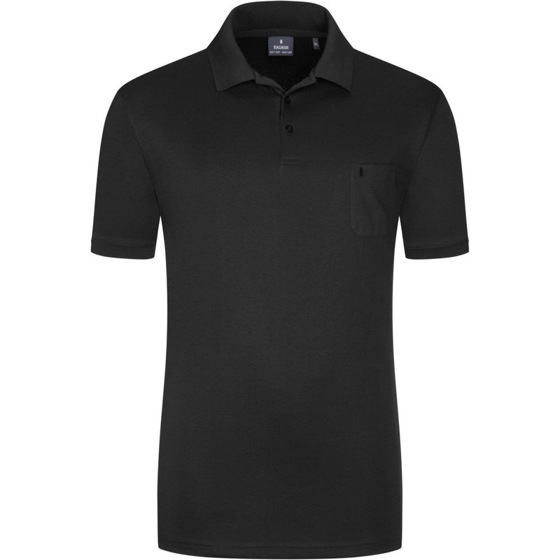 Ragman Pflegeleichtes Poloshirt mit glatter Micropima-Baumwolle