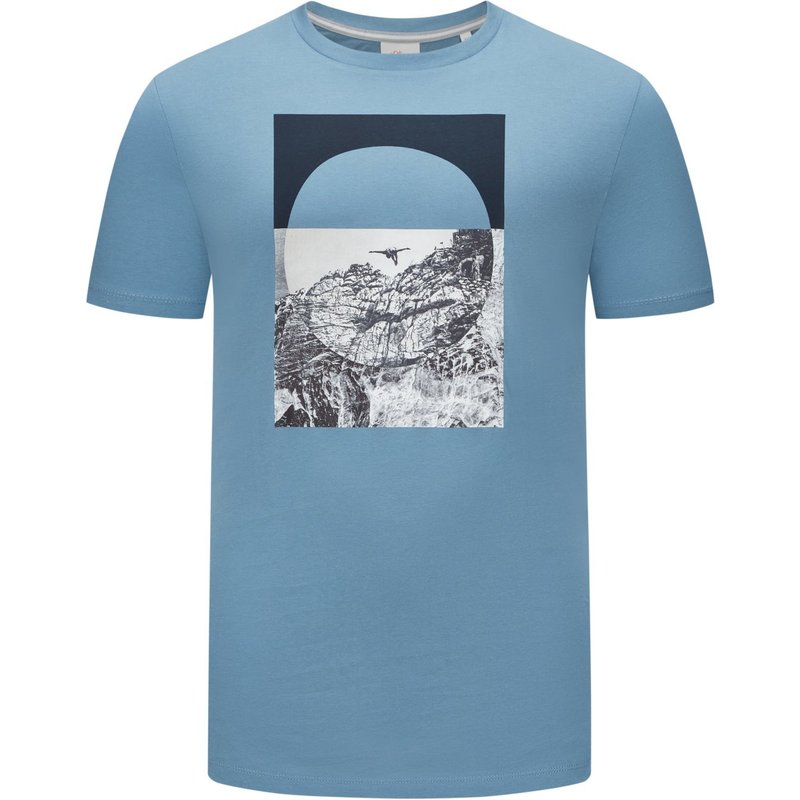s.Oliver T-Shirt mit Cliff Diver-Print