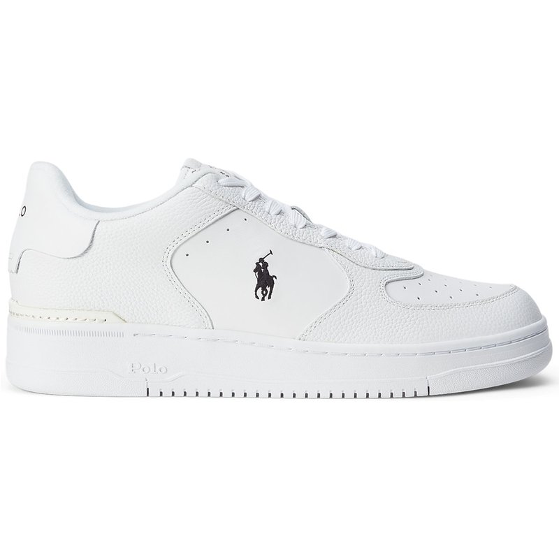 Polo Ralph Lauren Low Top Sneaker mit Nappaleder-Details und Poloreiter-Stickerei