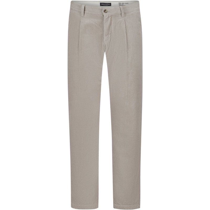 Marc O'Polo Cordhose aus Bio-Baumwolle mit Bundfalten, Tapered Fit