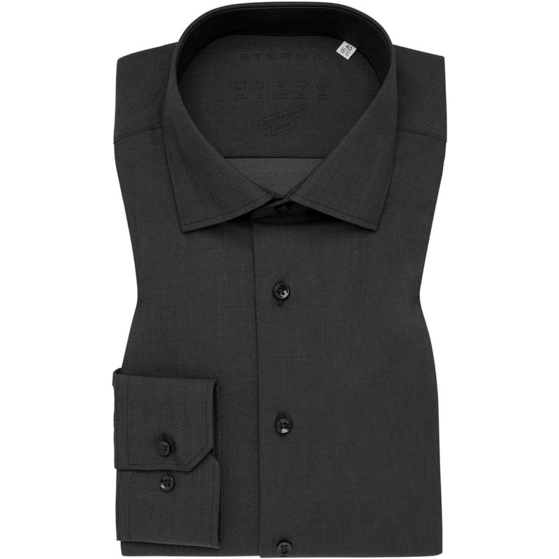 Eterna Unifarbenes Performance Stretch-Hemd, Comfort Fit