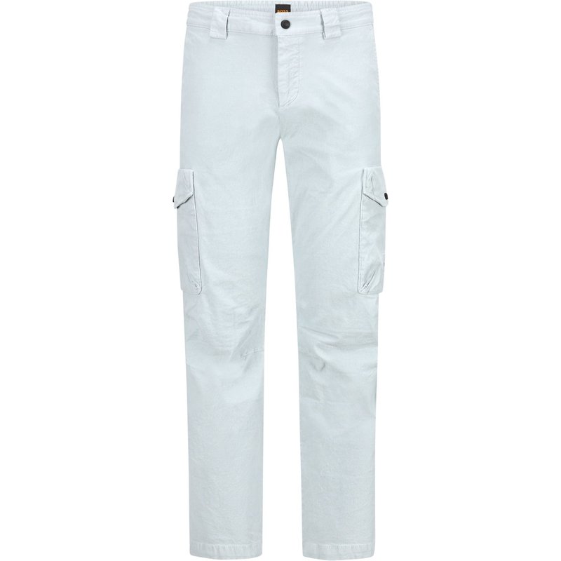 BOSS Feincordhose mit Cargotaschen, Straight Fit