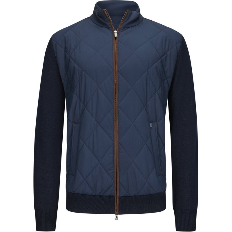 Paul & Shark Hybrid-Jacke mit gesteppter Front und Typhoon Platinum-Ausstattung