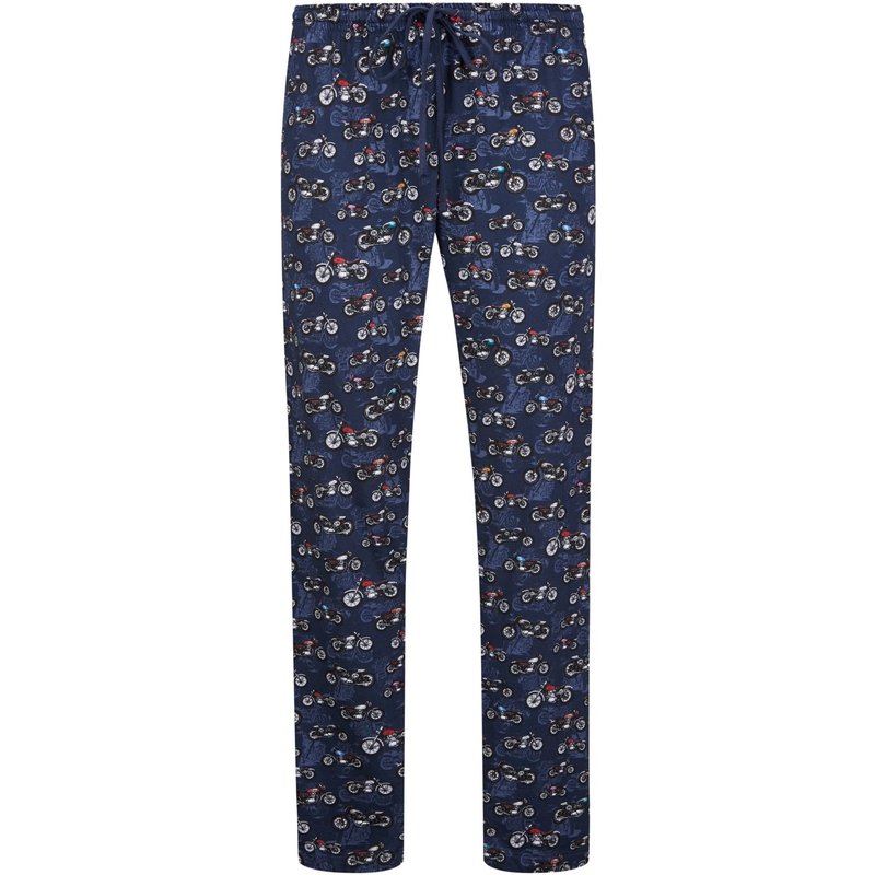 Mey Leichte Lounge- und Pyjama-Hose mit Motorrad-Motiven