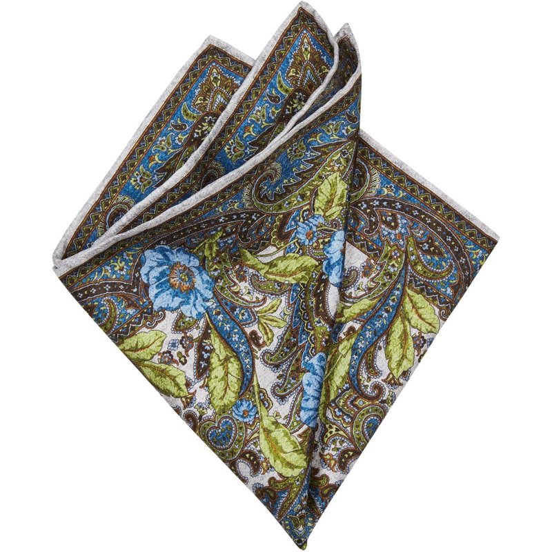 Ascot Einstecktuch aus Seide mit Paisley-Muster