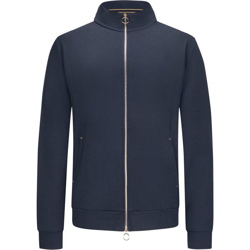 Paul & Shark Sweatjacke mit goldfarbenen Akzenten