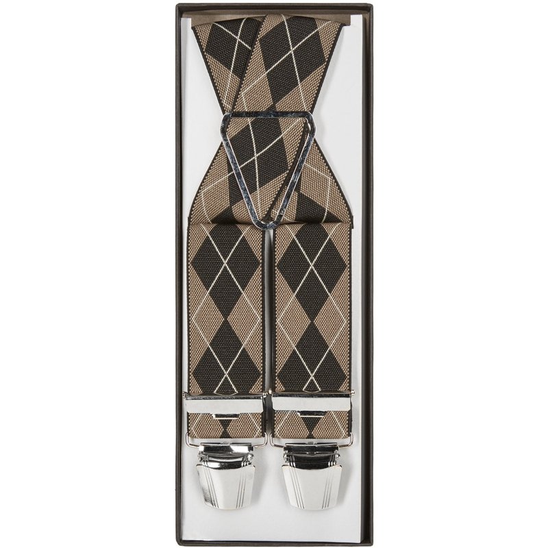 Günther Haus Hosenträger mit Argyle-Muster