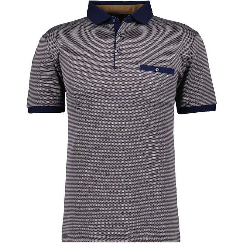 Ragman Poloshirt aus merzerisierter Baumwolle mit Brusttasche, extralang