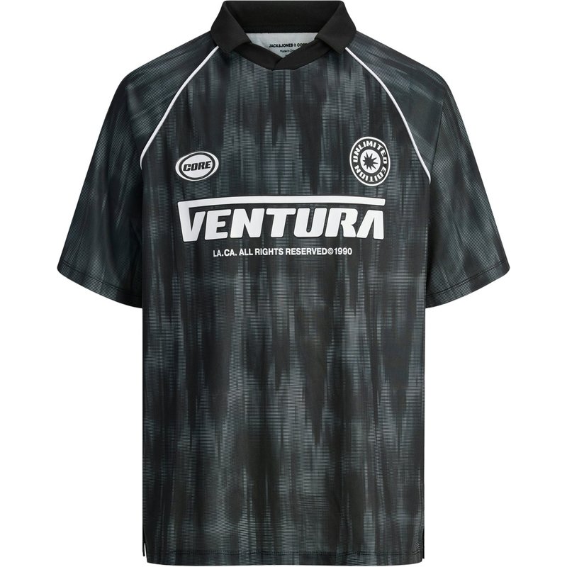 Jack & Jones Trikot-Shirt mit gummierten Motiven