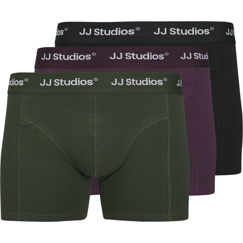 Jack & Jones 3er Pack Boxershorts mit Stretchanteil und Label-Bund