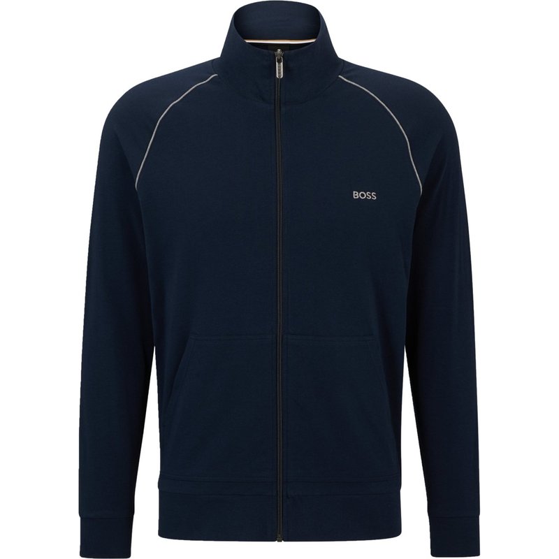 BOSS Homewear-Sweatjacke aus einem Baumwolljersey