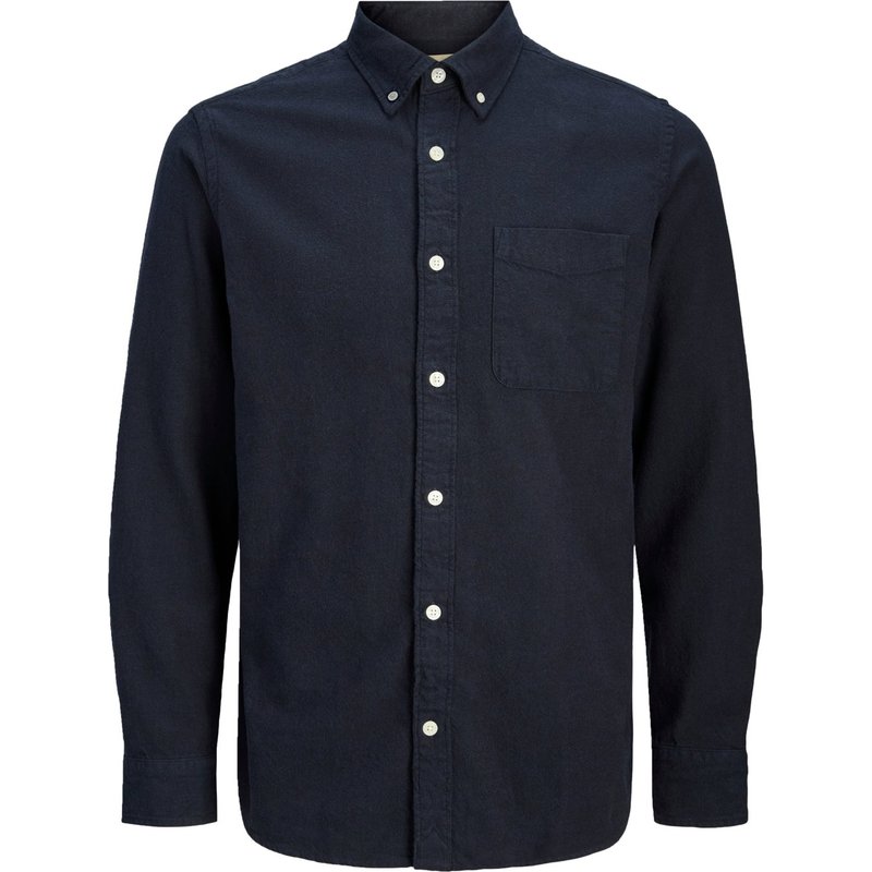 Jack & Jones Flanellhemd aus Baumwolle mit Brusttasche