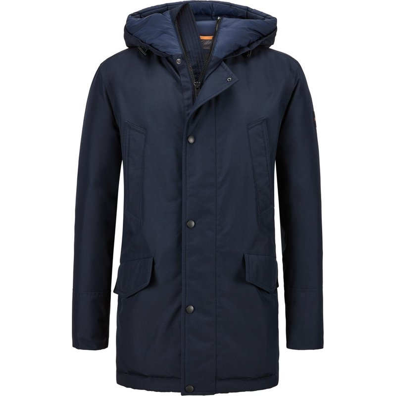 BOSS ORANGE Gefütterter Parka mit Stepp-Innenfutter