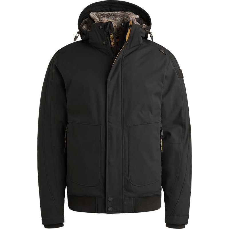 PME Legend Winterjacke mit Kapuze und Fake-Fur-Futter