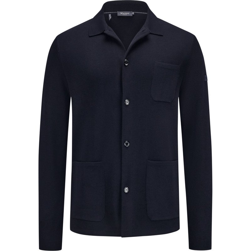 Maerz Strickjacke aus extrafeiner Merinowolle