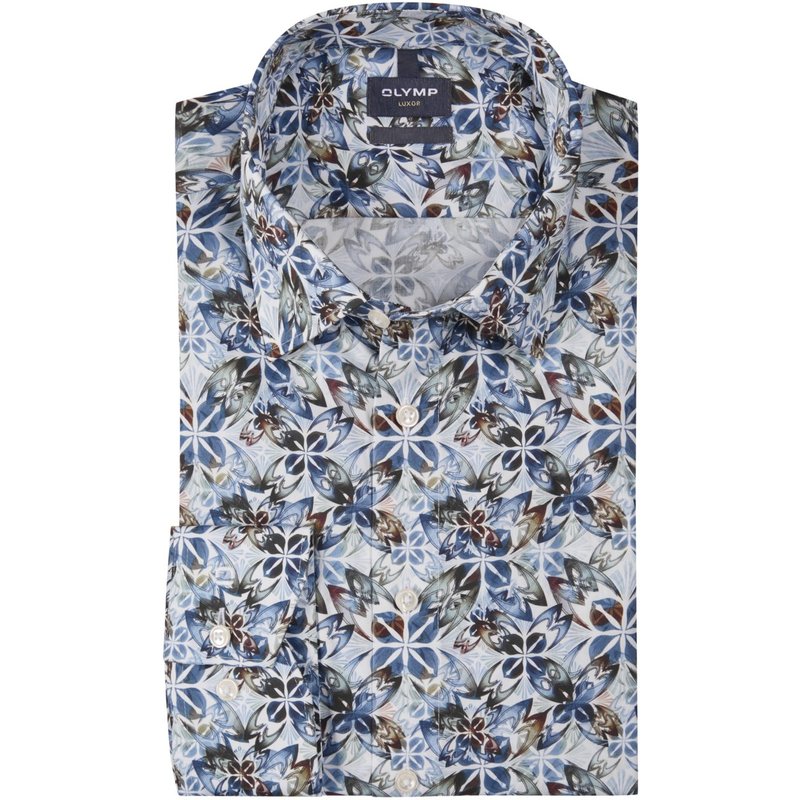 OLYMP Luxor, Modern Fit, Hemd mit floralem Print