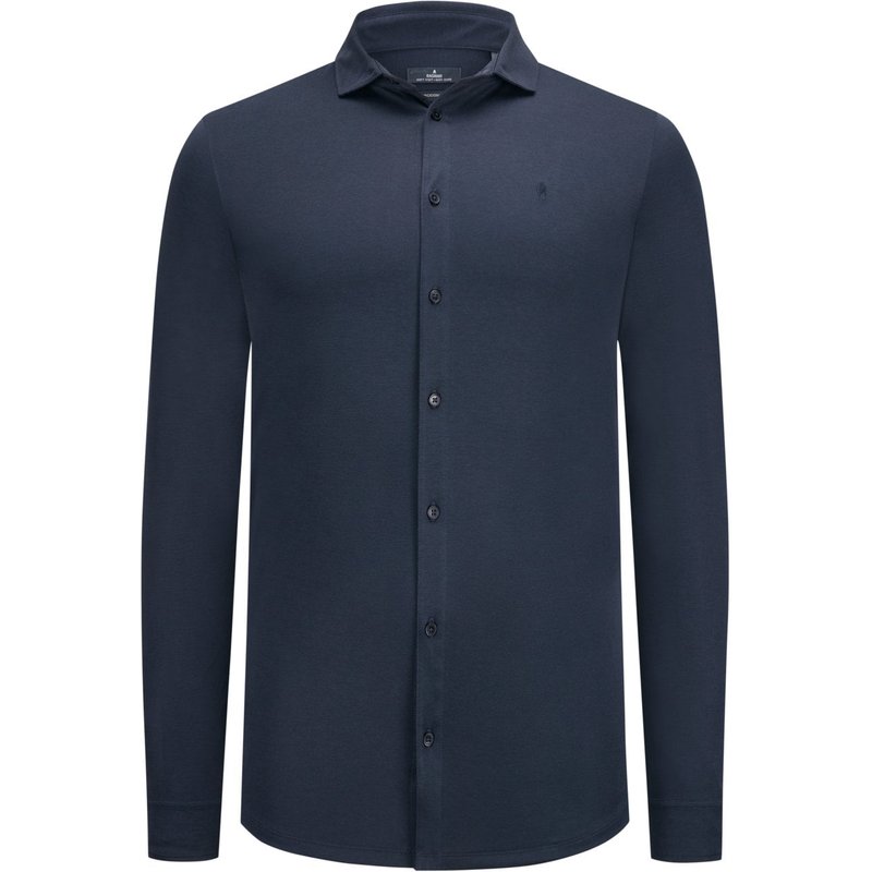 Ragman Soft Knit Piqué-Hemd mit Pima-Baumwolle, extralang