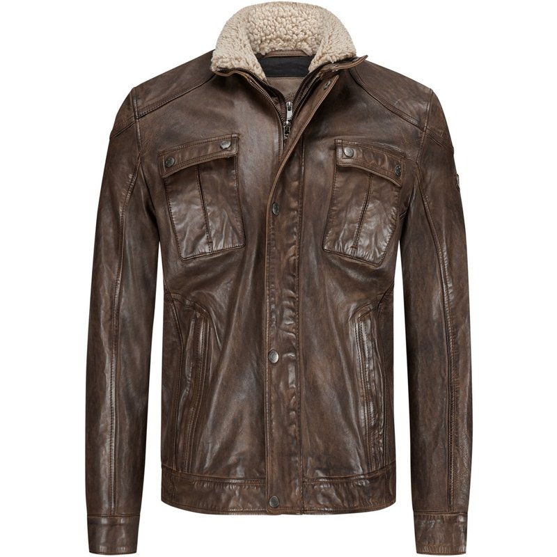 Mauritius Lederjacke mit heraustrennbarer Blende