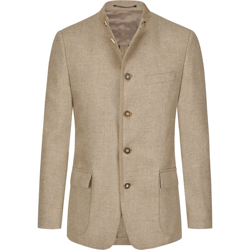 Dressler Janker aus Schurwolle mit Veloursleder-Details und Ellenbogen-Patches