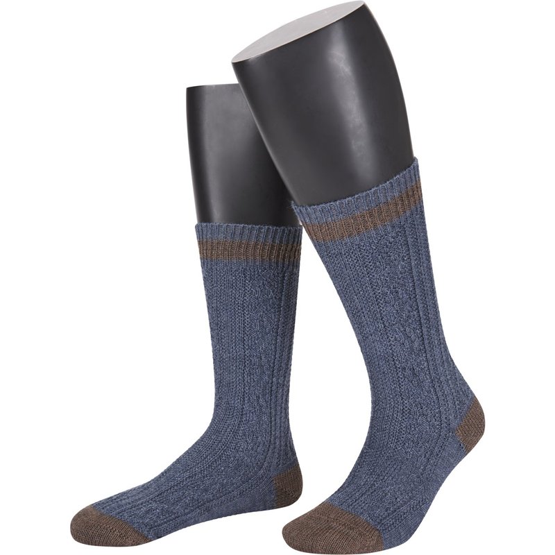 Lusana Schoppersocken aus Woll-Mix