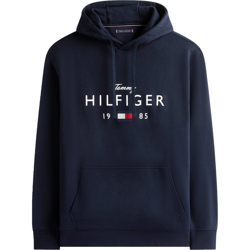 Tommy Hilfiger Hoodie aus einem Baumwollmix mit frontseitigem Brand-Print