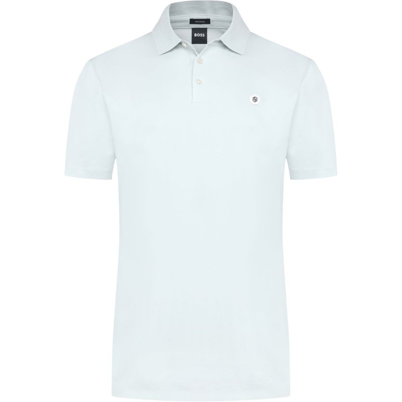 BOSS Glattes Poloshirt aus merzerisierter Baumwolle mit Logo-Aufnäher