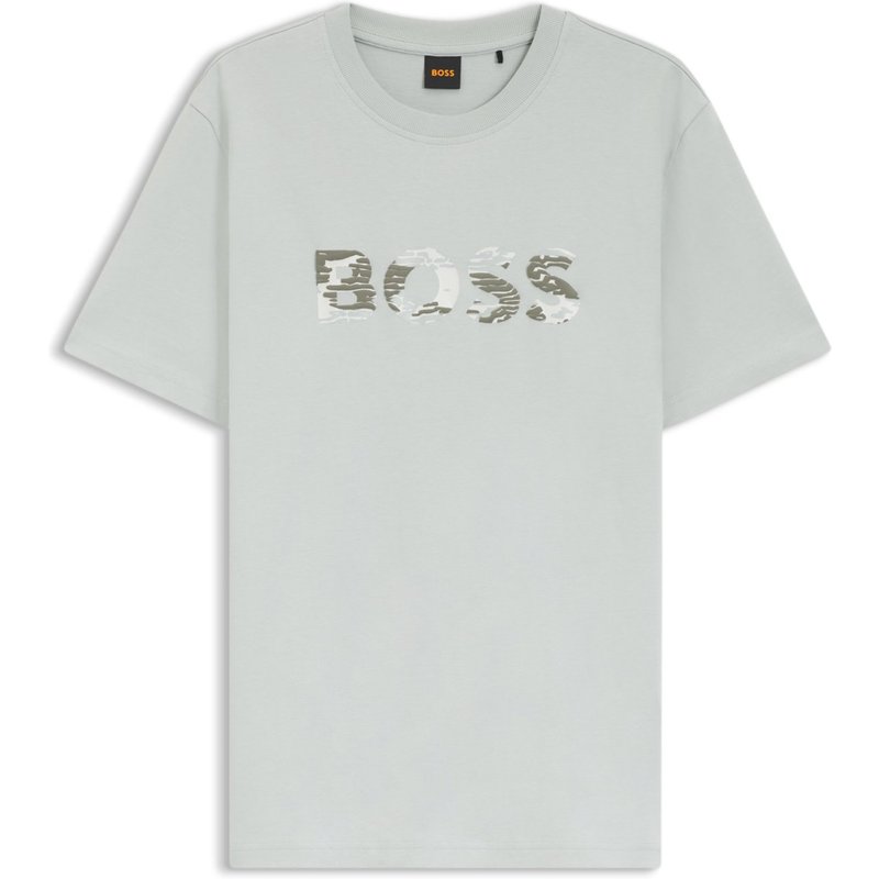 BOSS ORANGE T-Shirt mit gummiertem Logo-Print