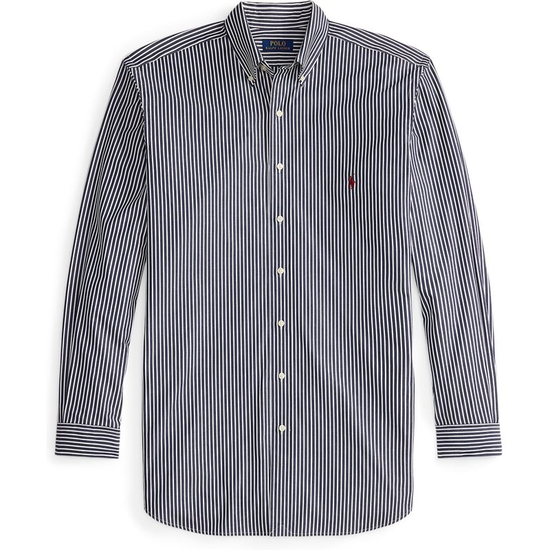 Polo Ralph Lauren Gestreiftes Stretch-Hemd in Popeline-Qualität mit Pony-Stickerei