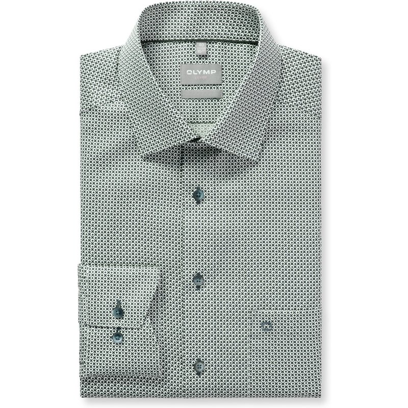 OLYMP Luxor, Modern Fit, bügelfreies Baumwollhemd mit Print