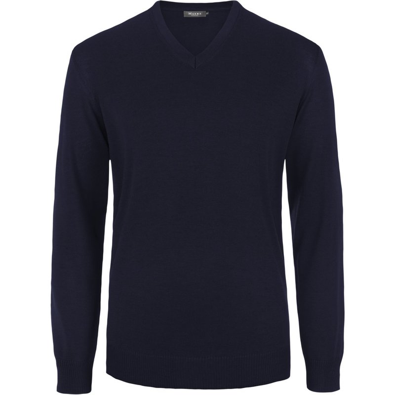 Maerz Pullover aus Merinowolle und V-Ausschnitt