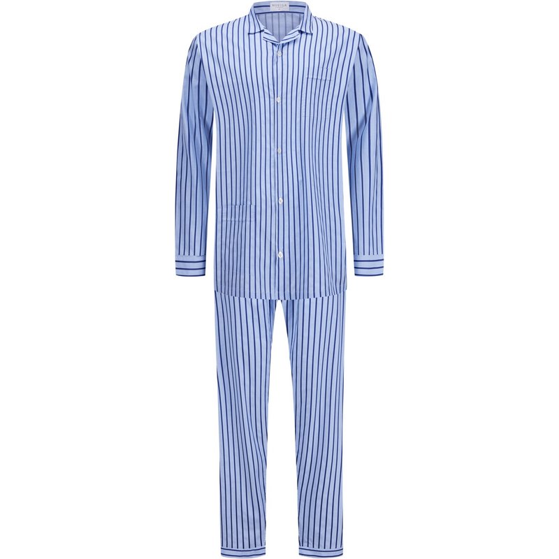Novila Langer Pyjama mit Streifenmuster
