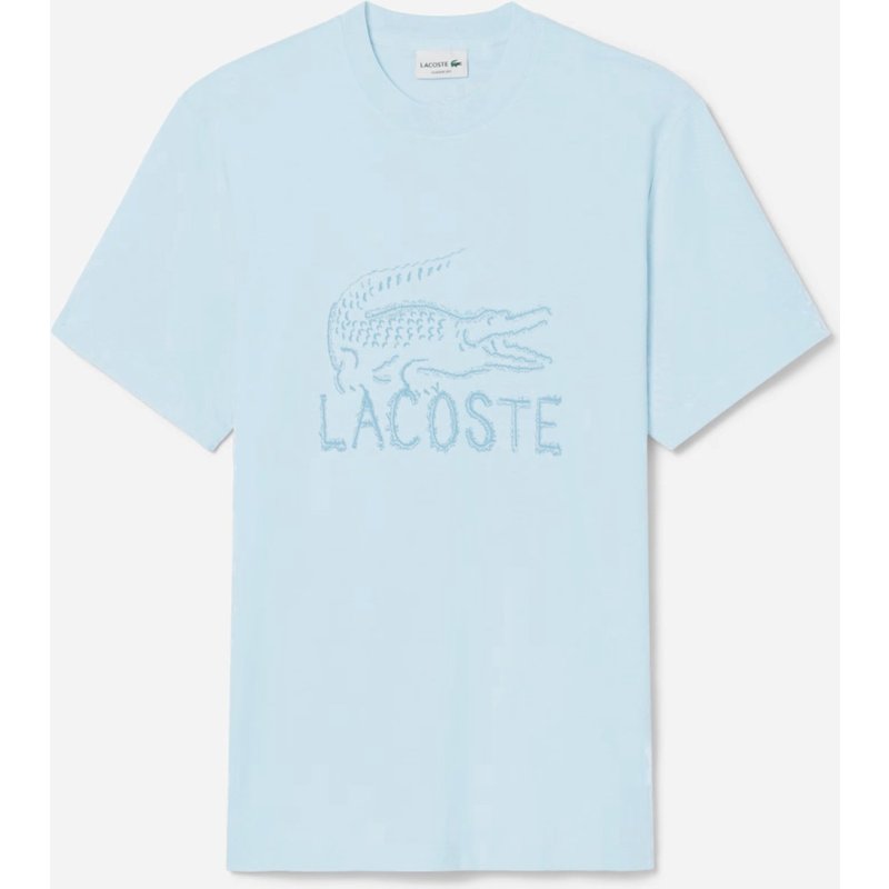 Lacoste Softes T-Shirt mit großem Krokodil-Print, Classic Fit