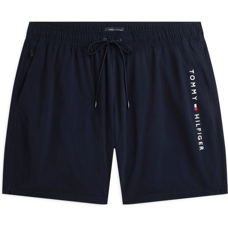 Tommy Hilfiger Badehose mit gesticktem Label-Schriftzug und Tresortasche