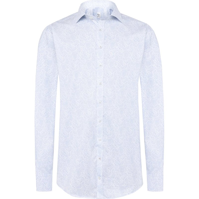 Stenströms Hemd aus Twofold Super Cotton mit Paisley-Muster, Comfort Fit