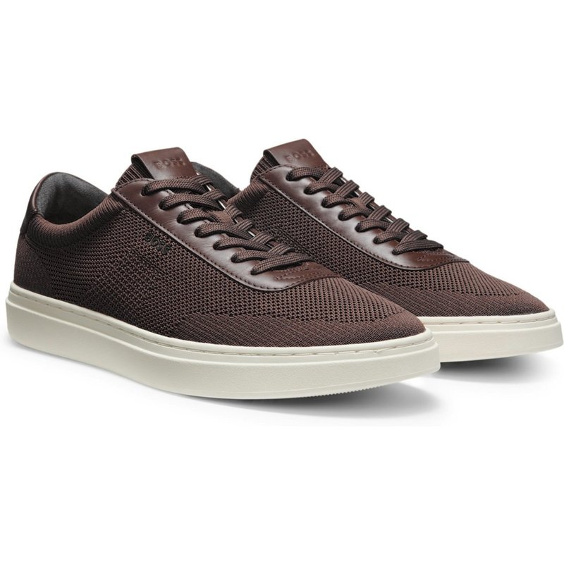 BOSS Mesh-Sneaker Kieran mit Lederakzenten