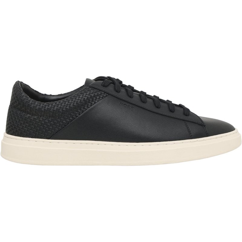 BOSS Leichter Low Top-Sneaker aus einem Leder-Mix