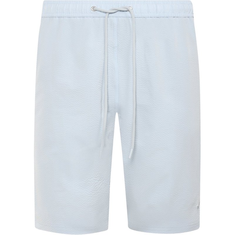 Paul & Shark Badeshorts mit elastischem Bund in Seersucker-Qualität