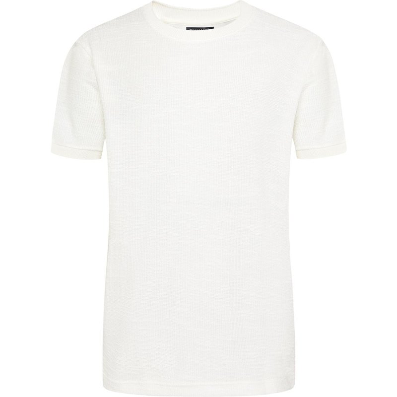 Marc O'Polo Unifarbenes Baumwoll-T-Shirt mit Rippstrickbündchen