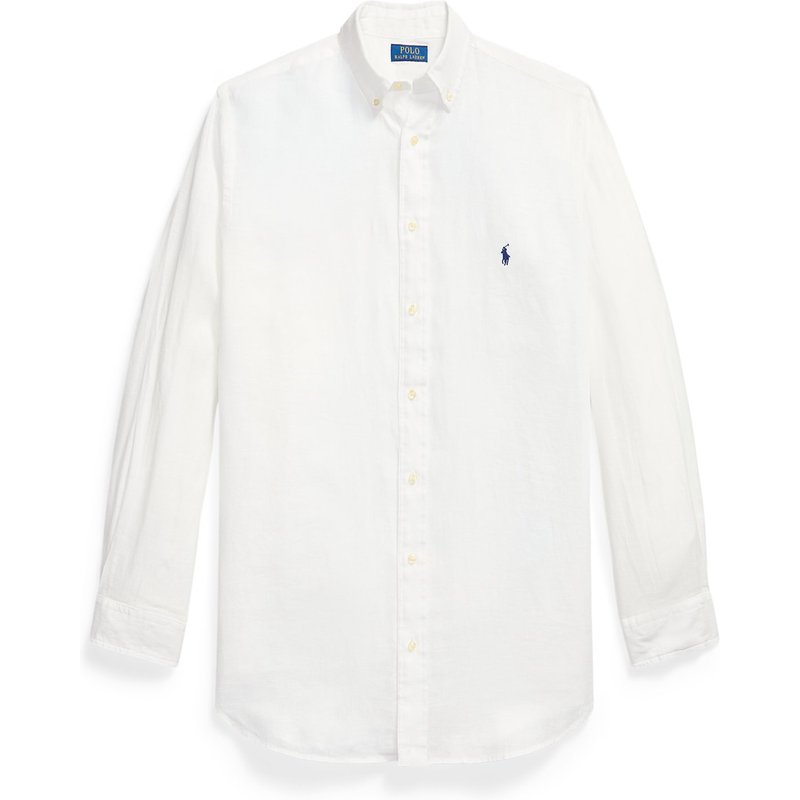 Polo Ralph Lauren Leinenhemd mit Logo-Stickerei, Classic Fit