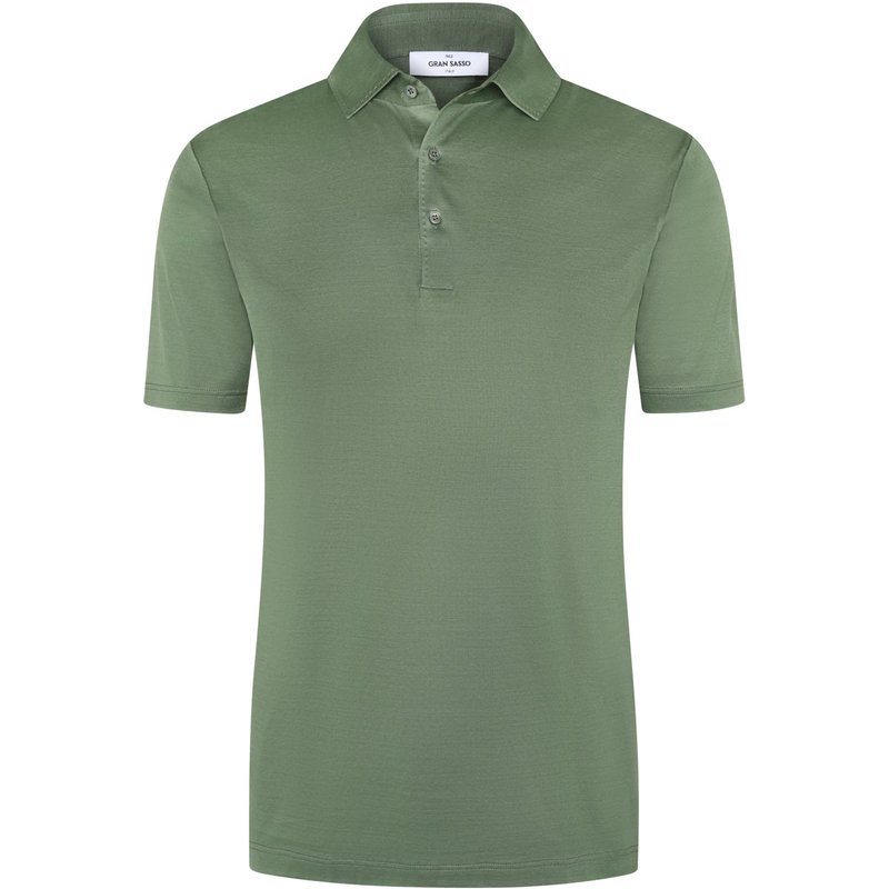 Gran Sasso Softes Poloshirt aus mercerisierter Baumwolle