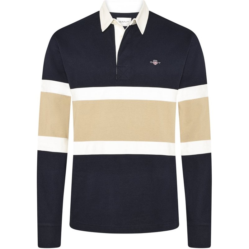 Gant Rugbyshirt mit Label-Stickerei