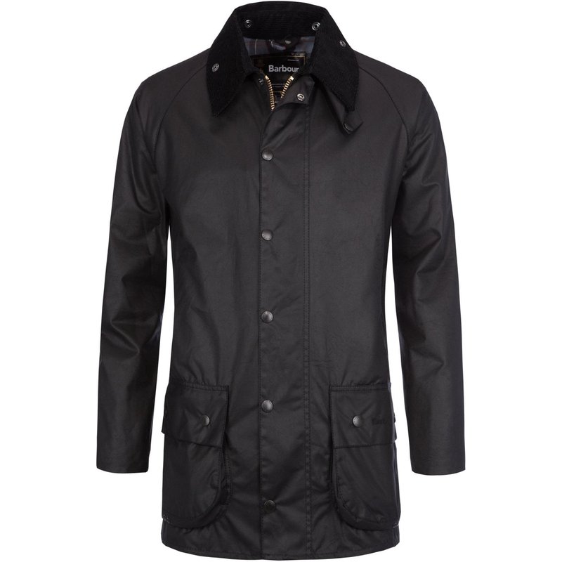 Barbour Wachsjacke Beaufort mit Cordkragen und Sturmriegel
