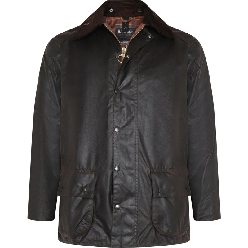 Barbour Wachsjacke Beaufort mit Cordkragen und Sturmriegel