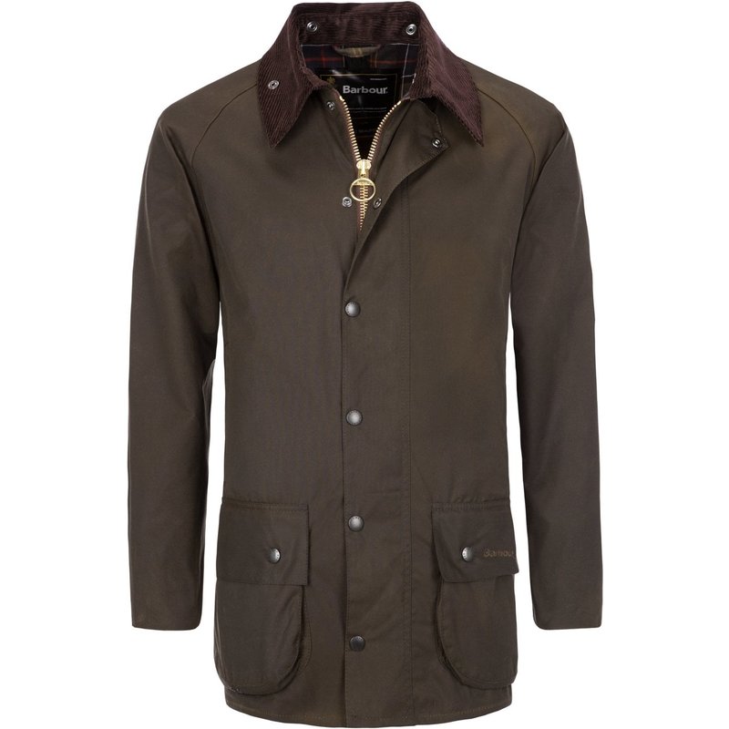 Barbour Wachsjacke Classic Beaufort mit Cordkragen und Sturmriegel