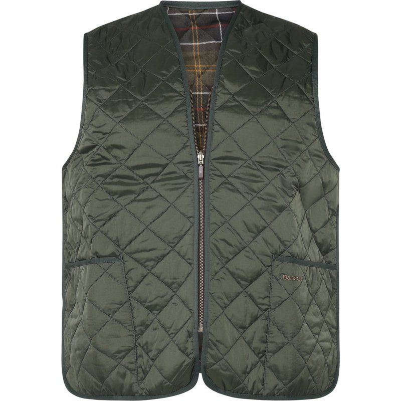 Barbour Gesteppte Weste mit Tartan-Innenfutter